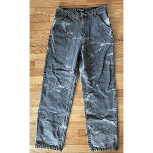 Women’s The Kript Black & Gray Baggy Tempest Skater Jeans 28”x30”
